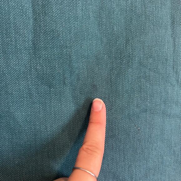 Vintage Forest Green Denim Vest Jeans Set Womens Sz Medium High Waist Corduroy - Picture 7 of 16